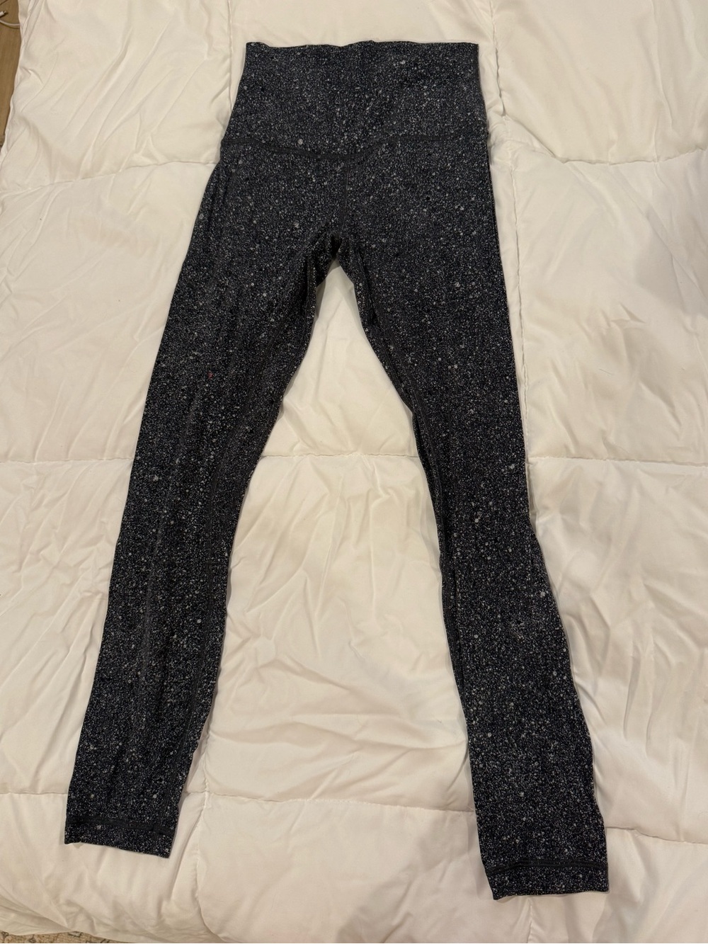 Lululemon Wunder Under Black Speckled Leggings NWOT